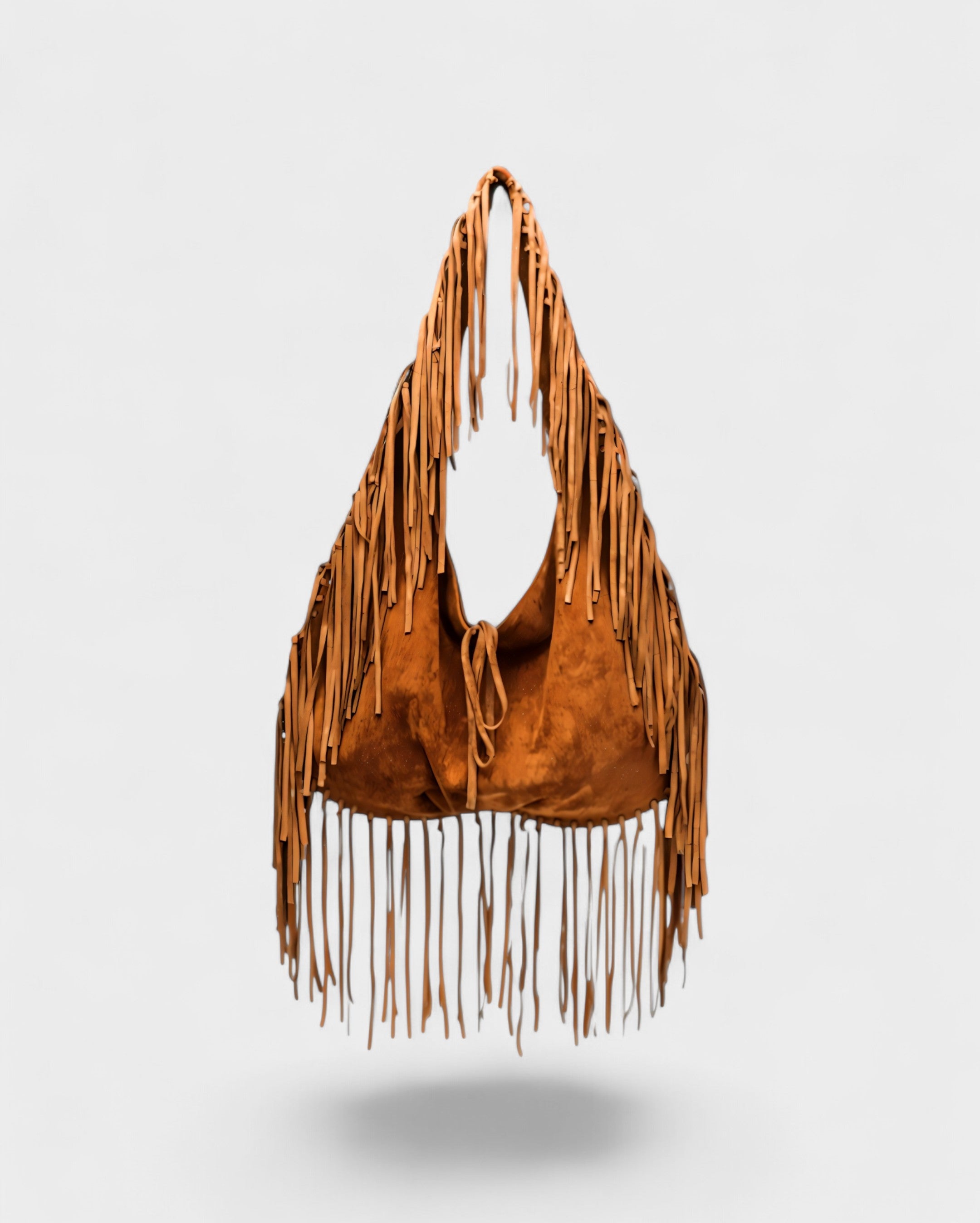 SAMMY Faux Suede Fringe Bag