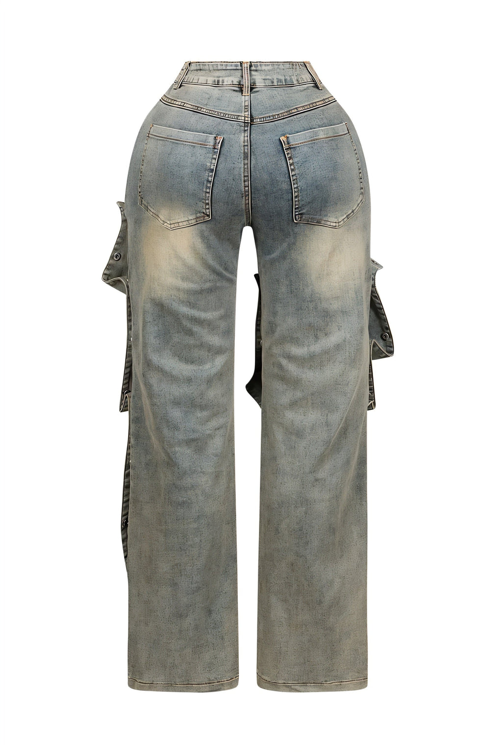 MAEVE Button Baggy Jeans