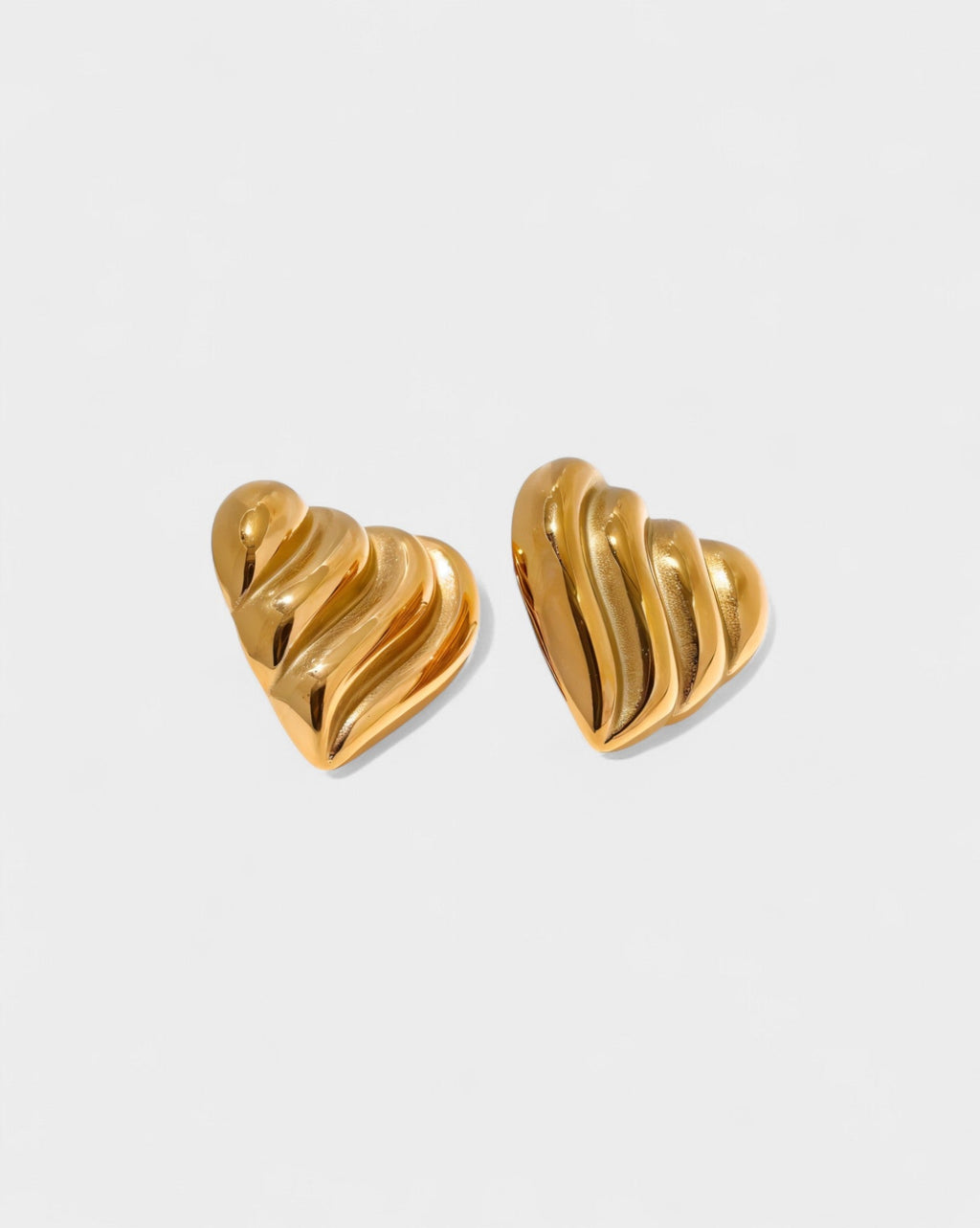 Ruffle Heart Earrings