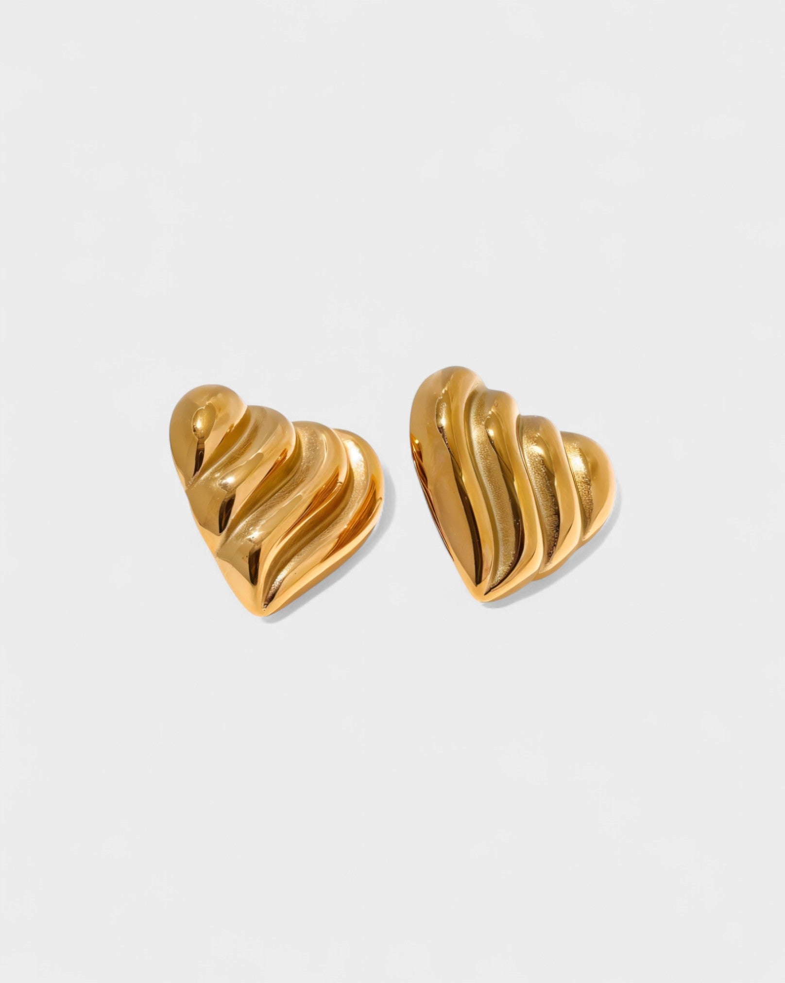 Ruffle Heart Earrings