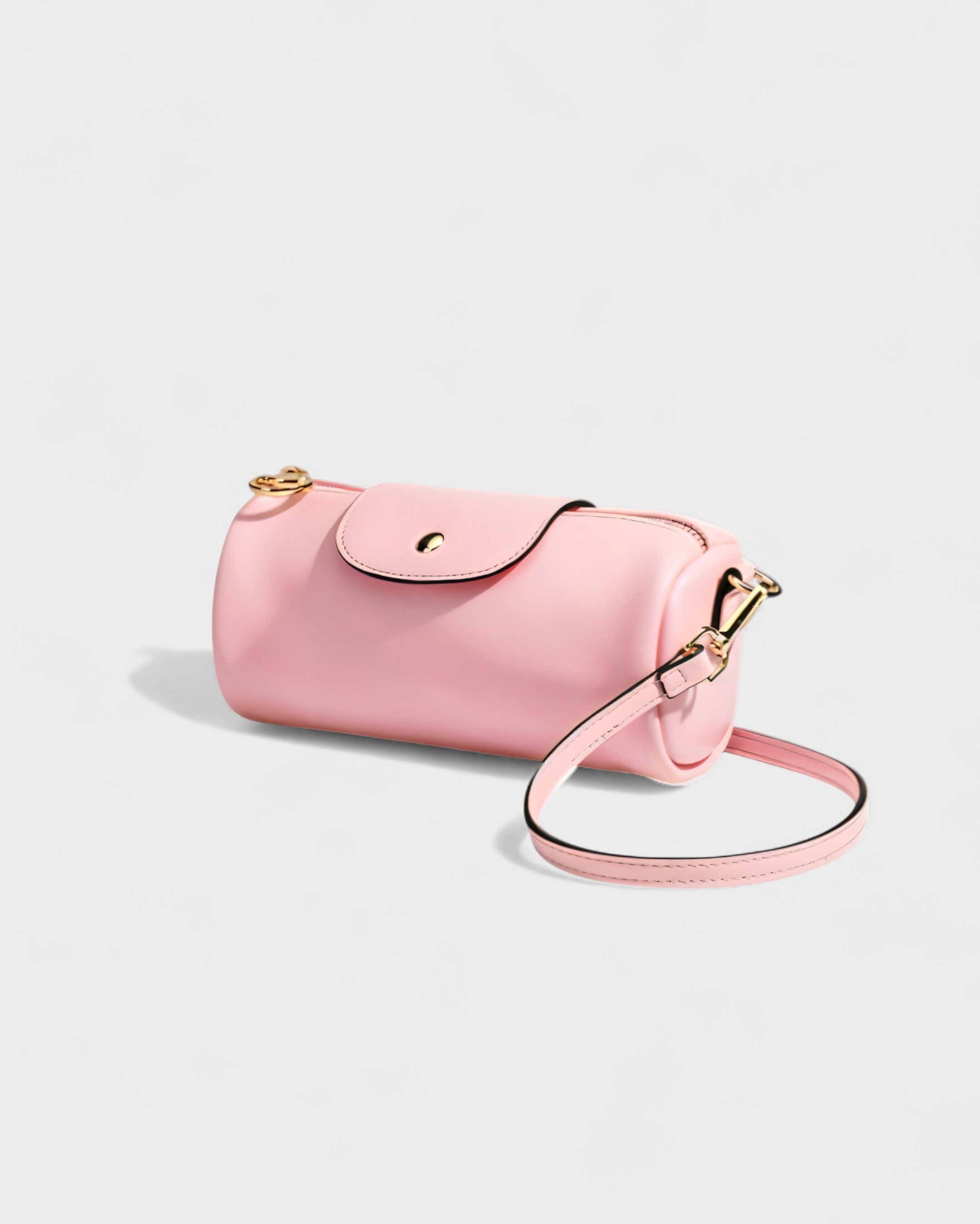 MIRNA Cylinder Bag with Beaded Charm Strap