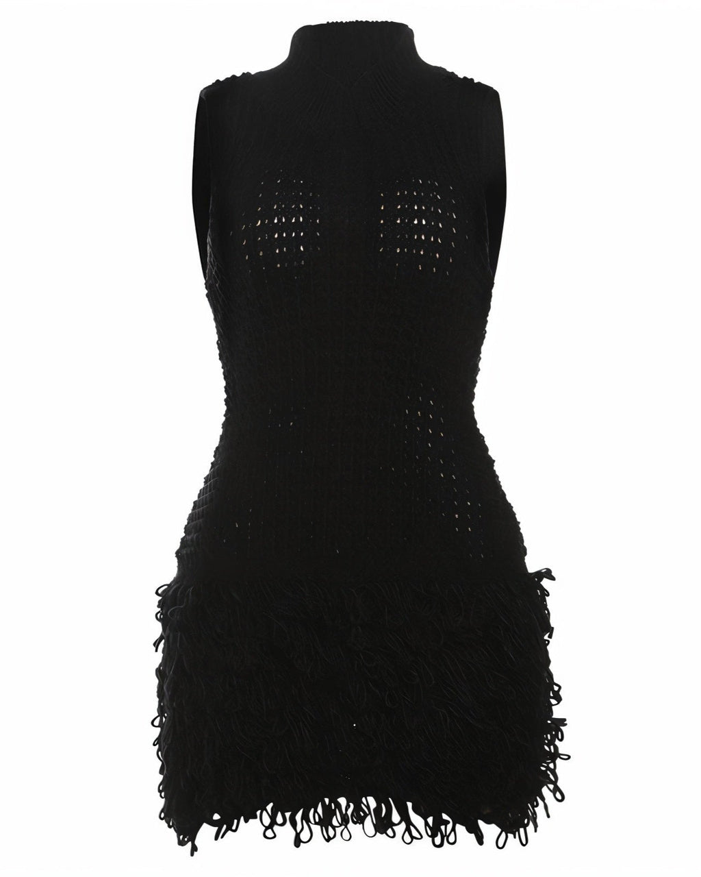 MARLA Knit Ruffle Mini Dress