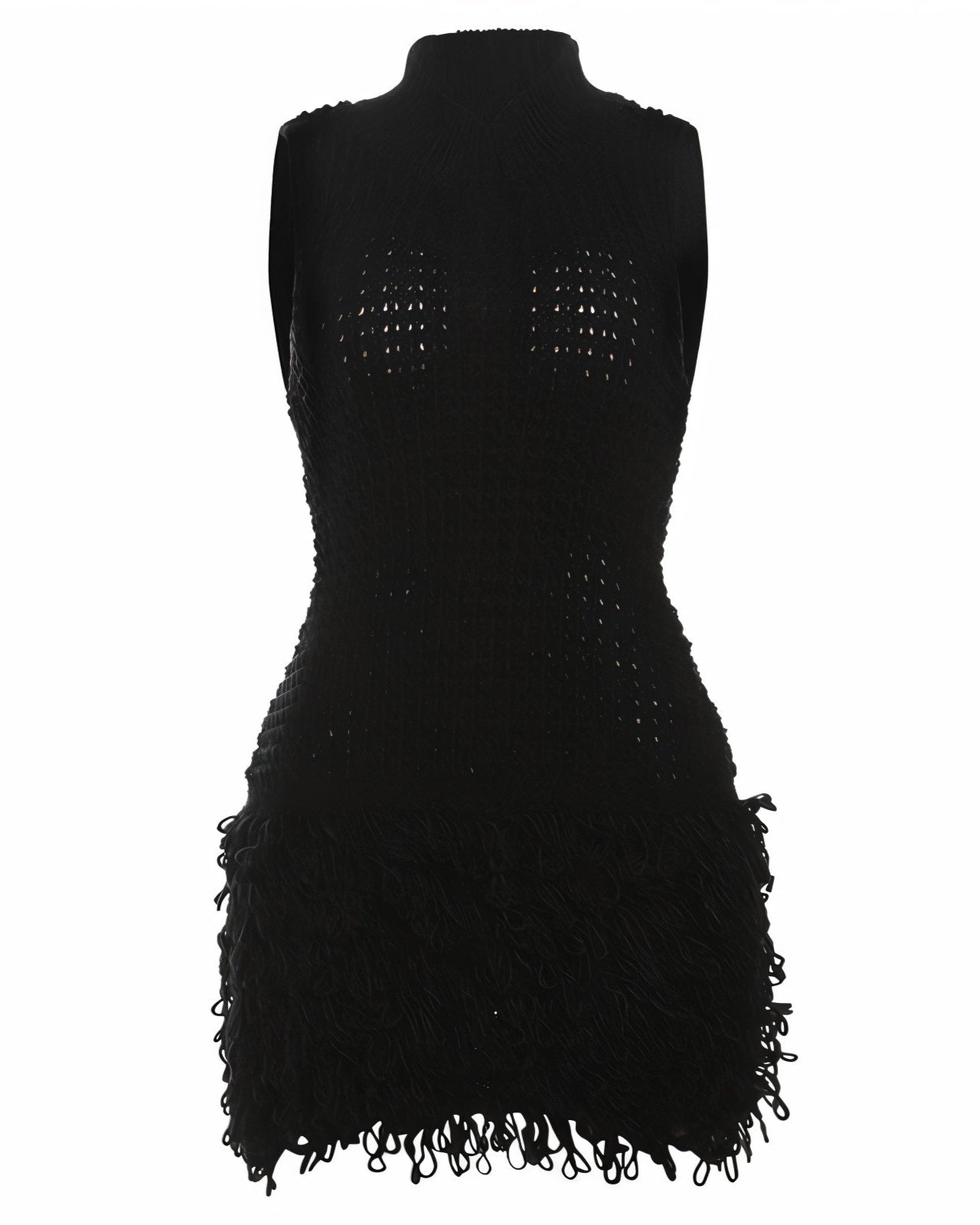 MARLA Knit Ruffle Mini Dress