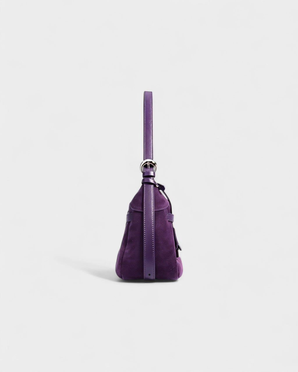 ELENA Turn-Lock Faux Suede Mini Bag