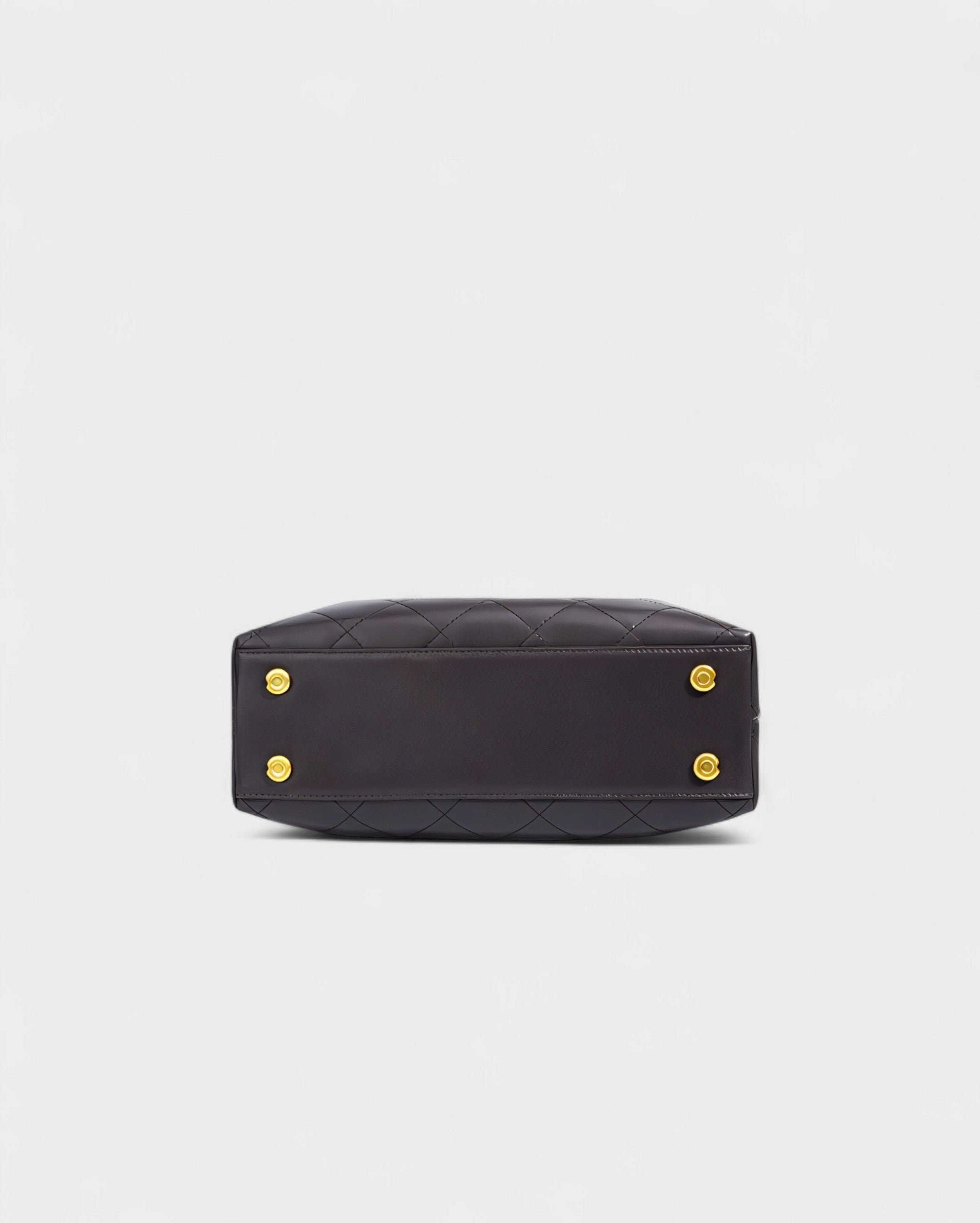 ELVIERA Quilted Faux Suede Handle Bag