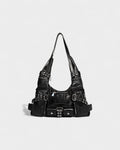 BRINA Multi-Pocket Buckle Shoulder Bag