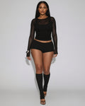 DEIA Mesh Detail Four-Piece Set