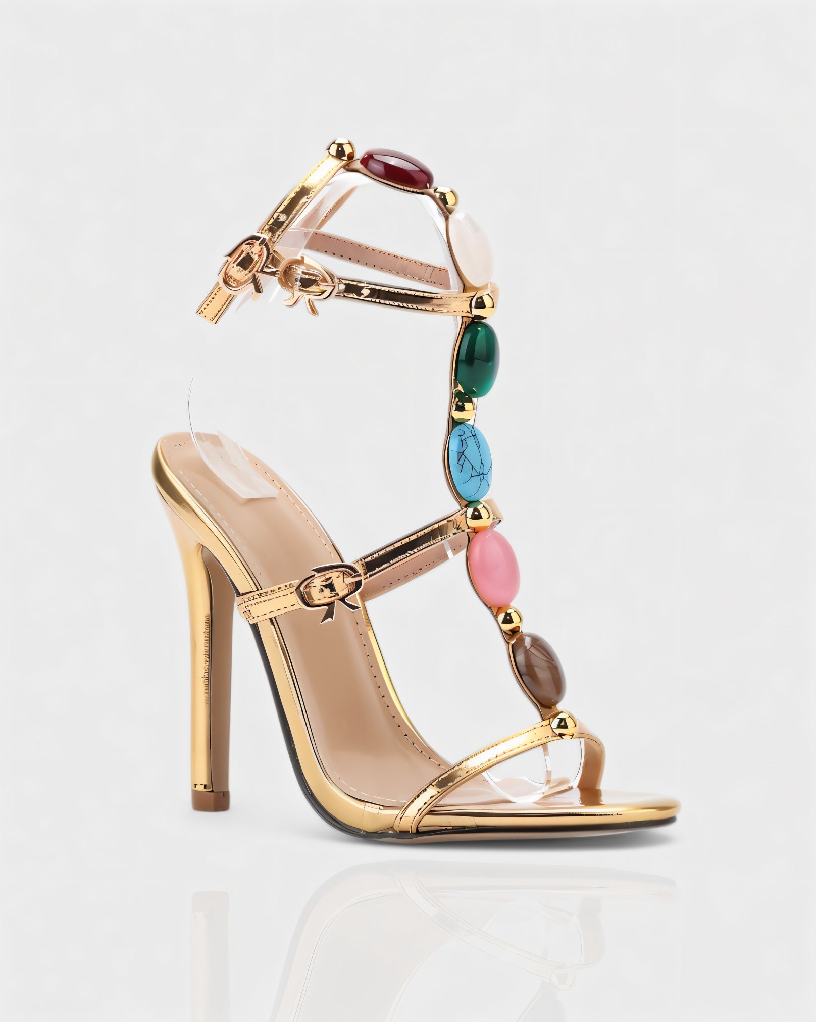KARA Stiletto Gemstone Heels