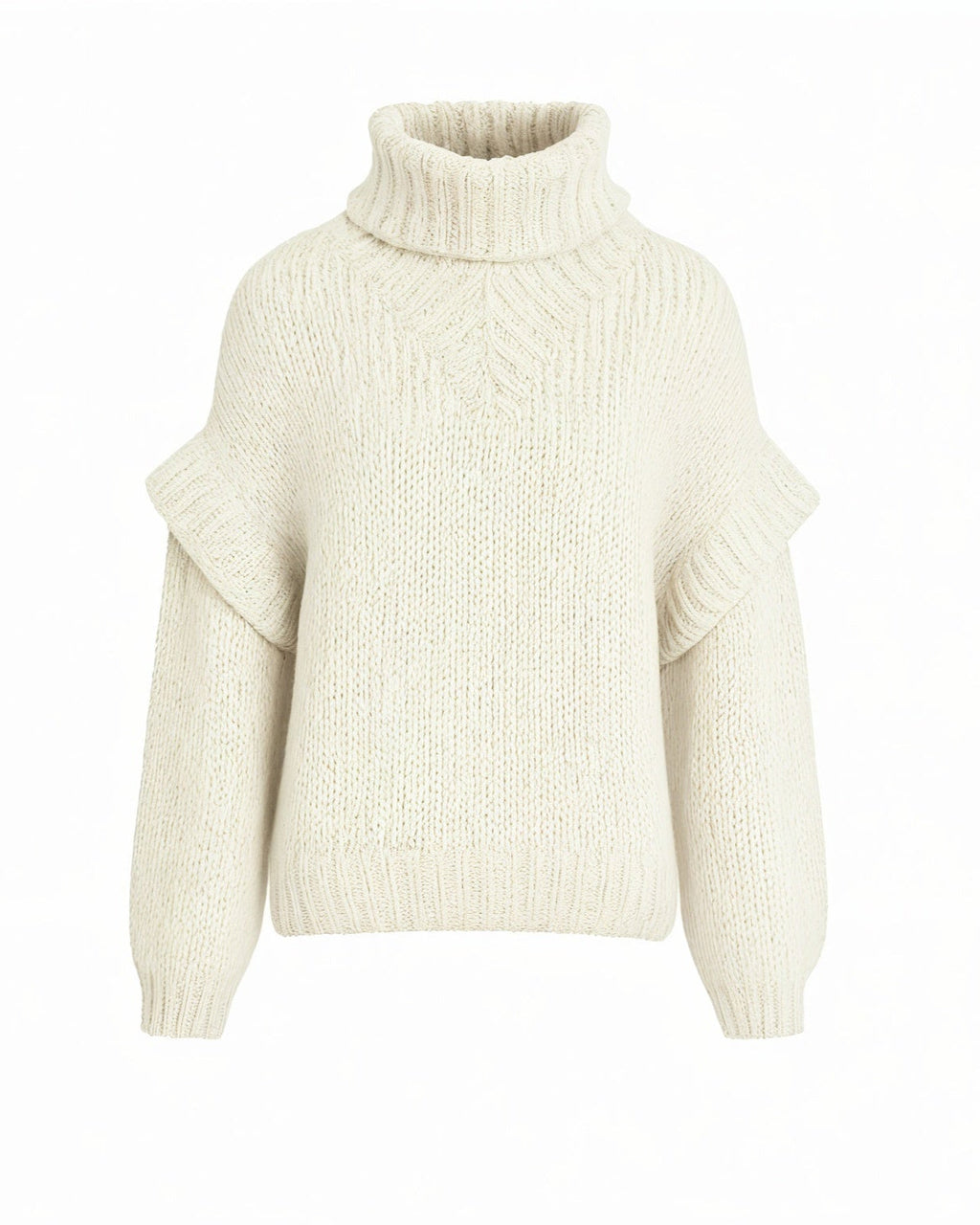 NARLA Fluffy Long Sleeve Turtleneck Sweater