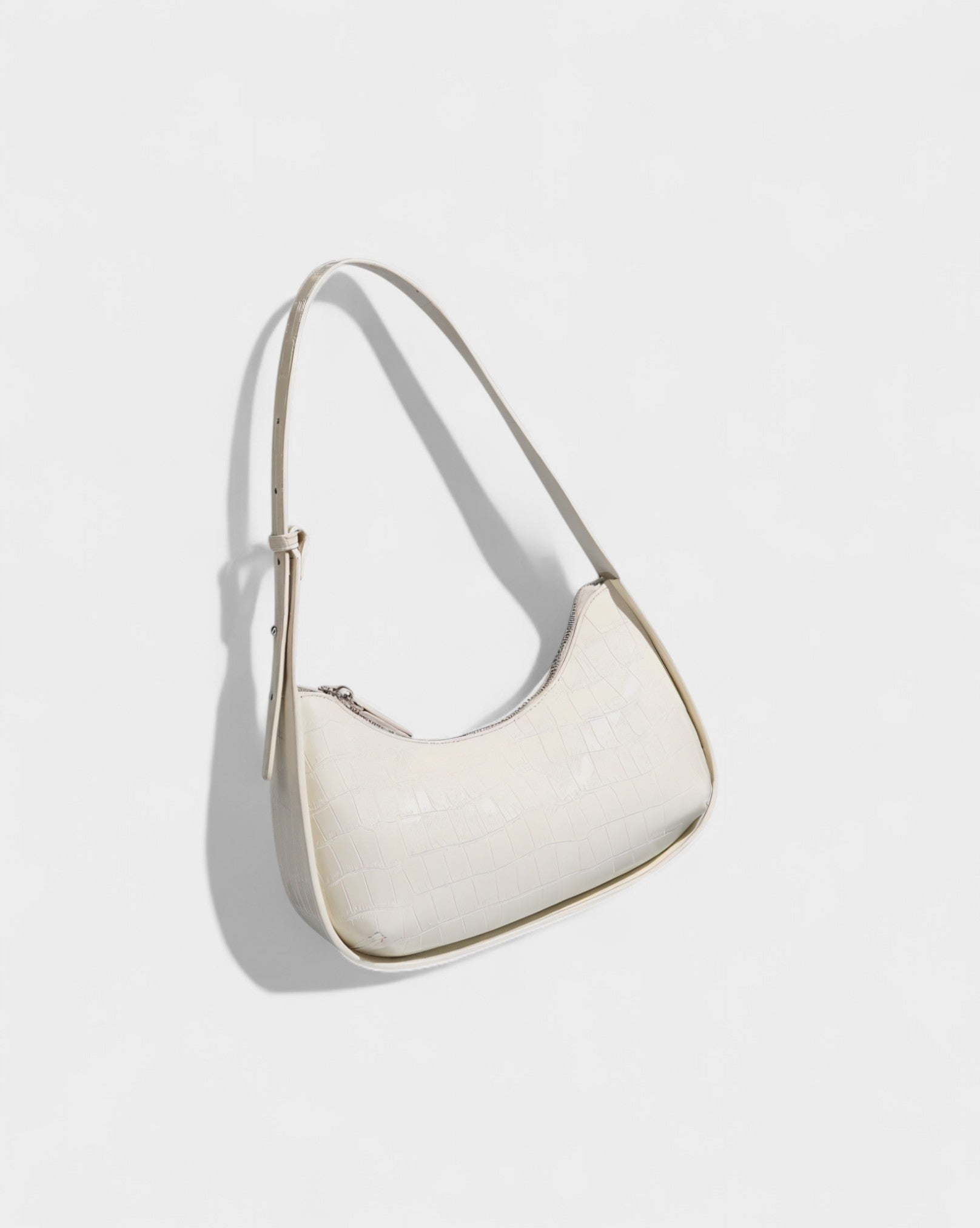 CIANNA Croc-Embossed Faux Leather Bag