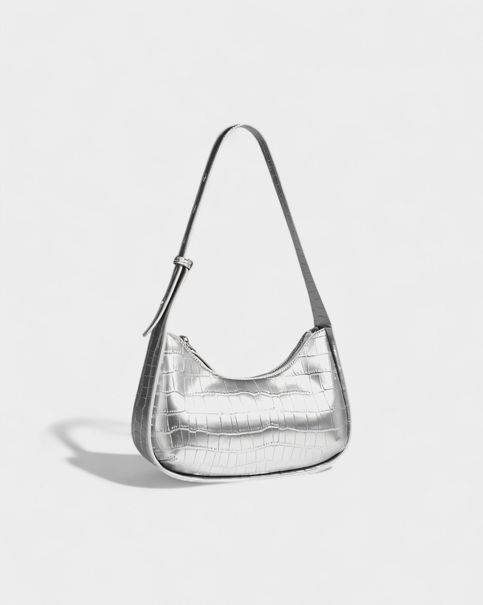 CIANNA Croc-Embossed Faux Leather Bag