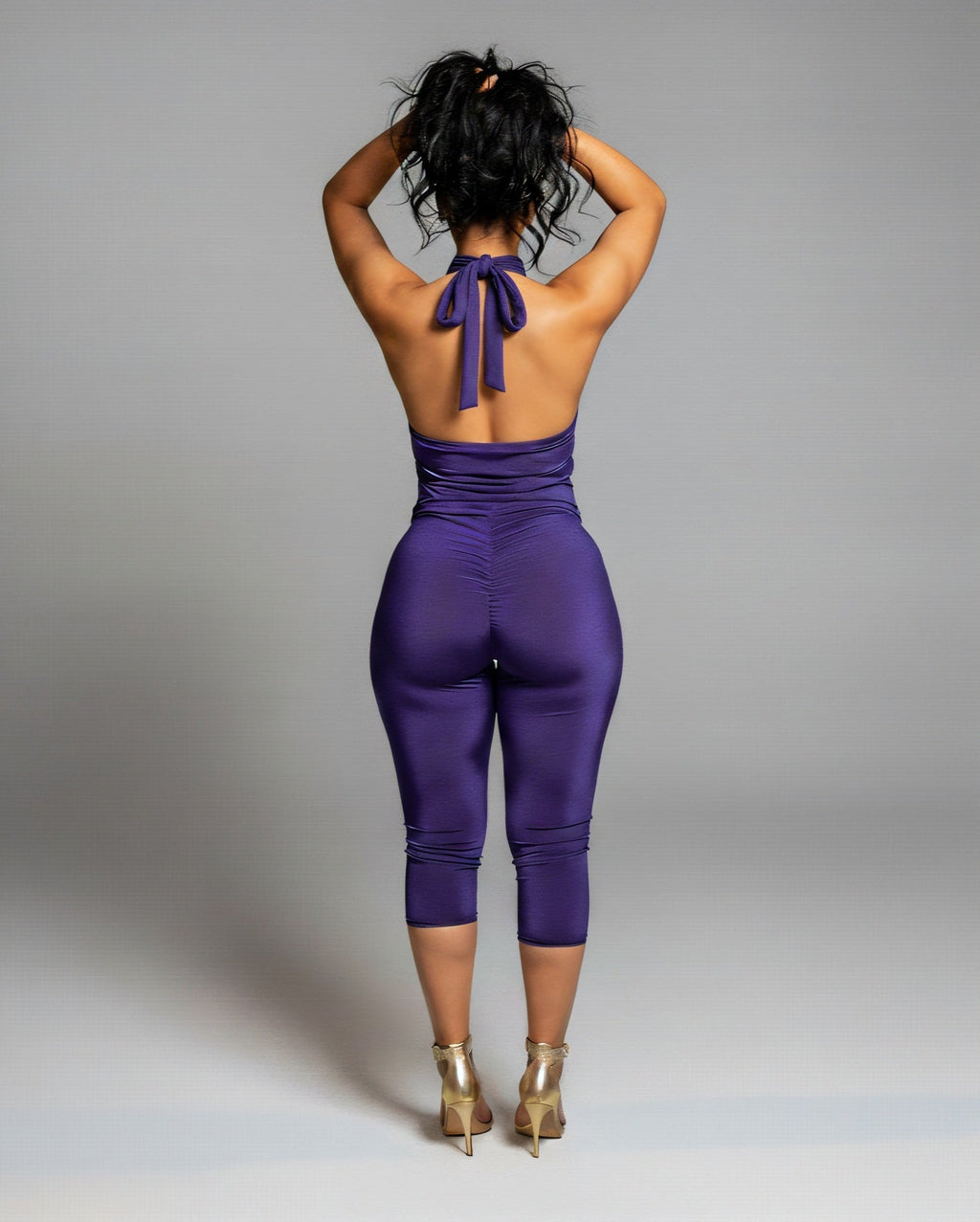 ALYNE Halter Neck Top & Capri Pants Set