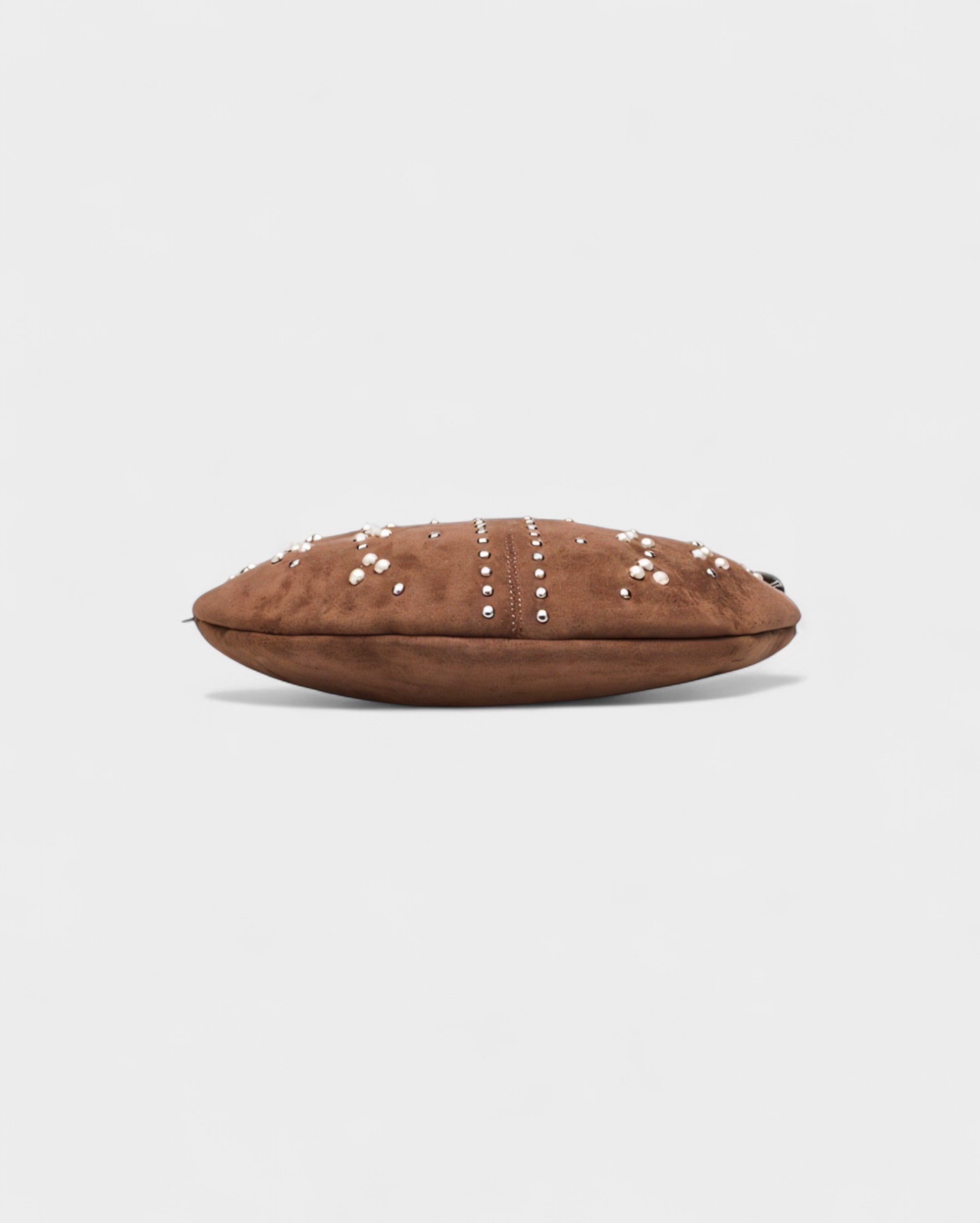 CORINA Studded Suede Shoulder Bag