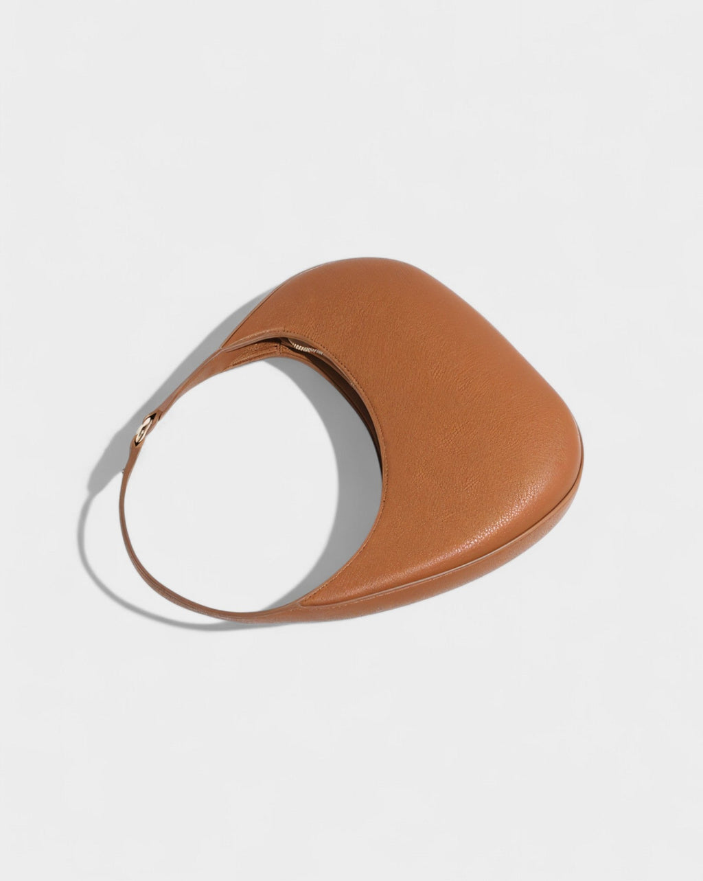 BELVIA Faux Leather Crescent Bag
