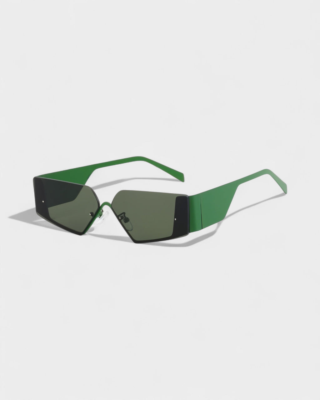 JANNA Y2K Style Asymmetrical Rectangle Sunglasses