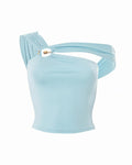 ALAIRE One-Shoulder Ring Accent Top