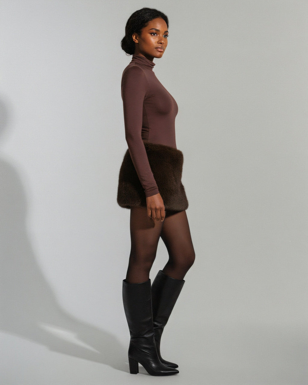 TIANA Faux Fur Skirt