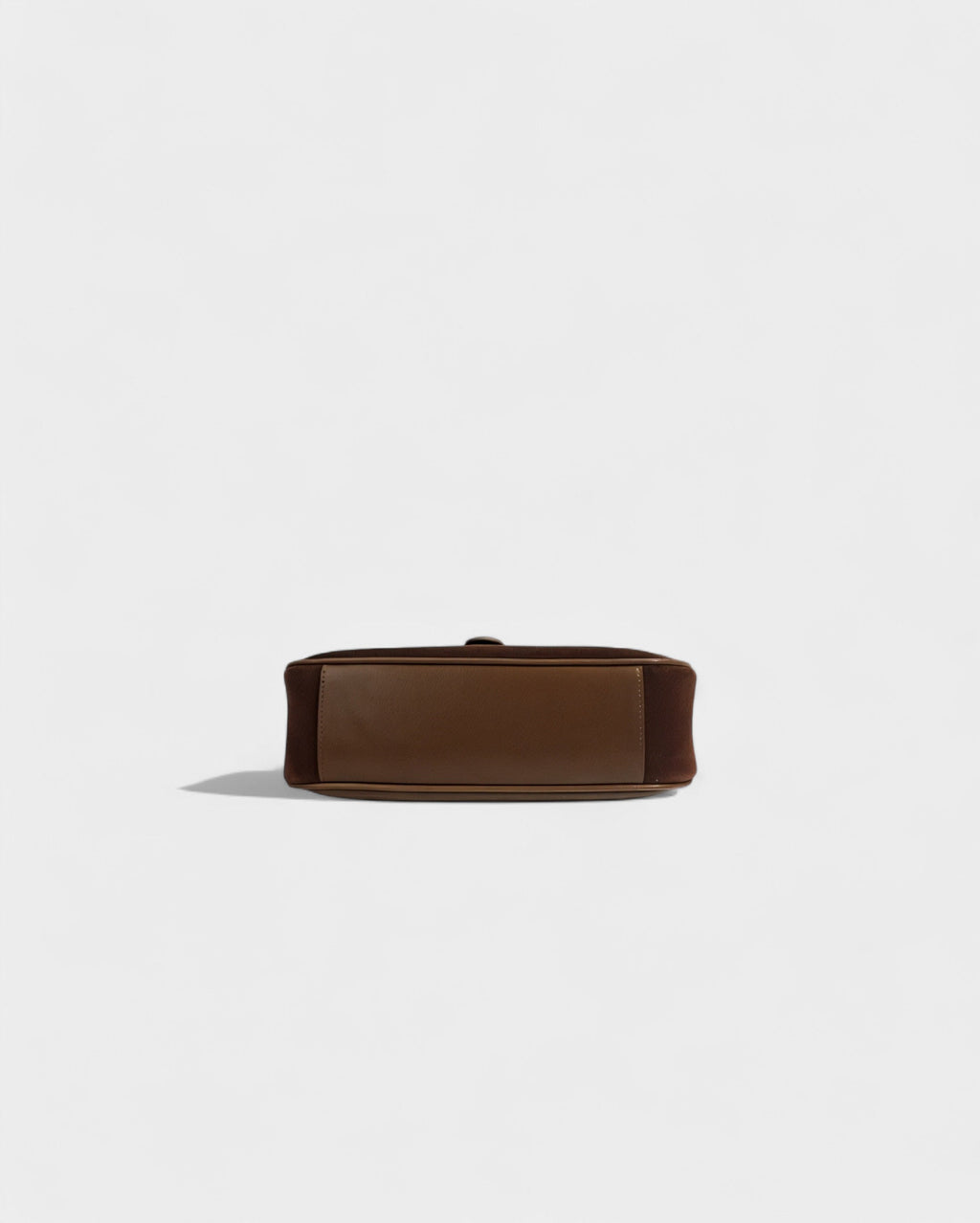 RIVARA Faux Suede Buckle Strap Shoulder Bag