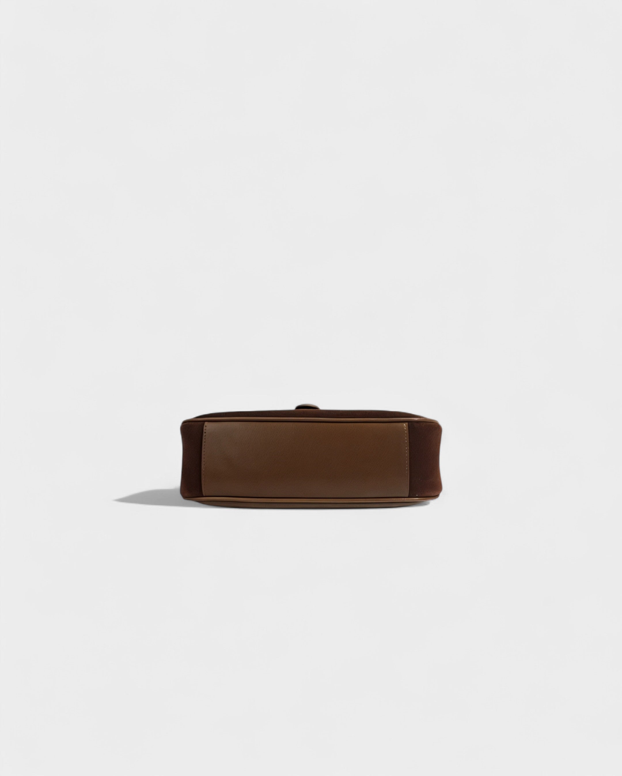 RIVARA Faux Suede Buckle Strap Shoulder Bag