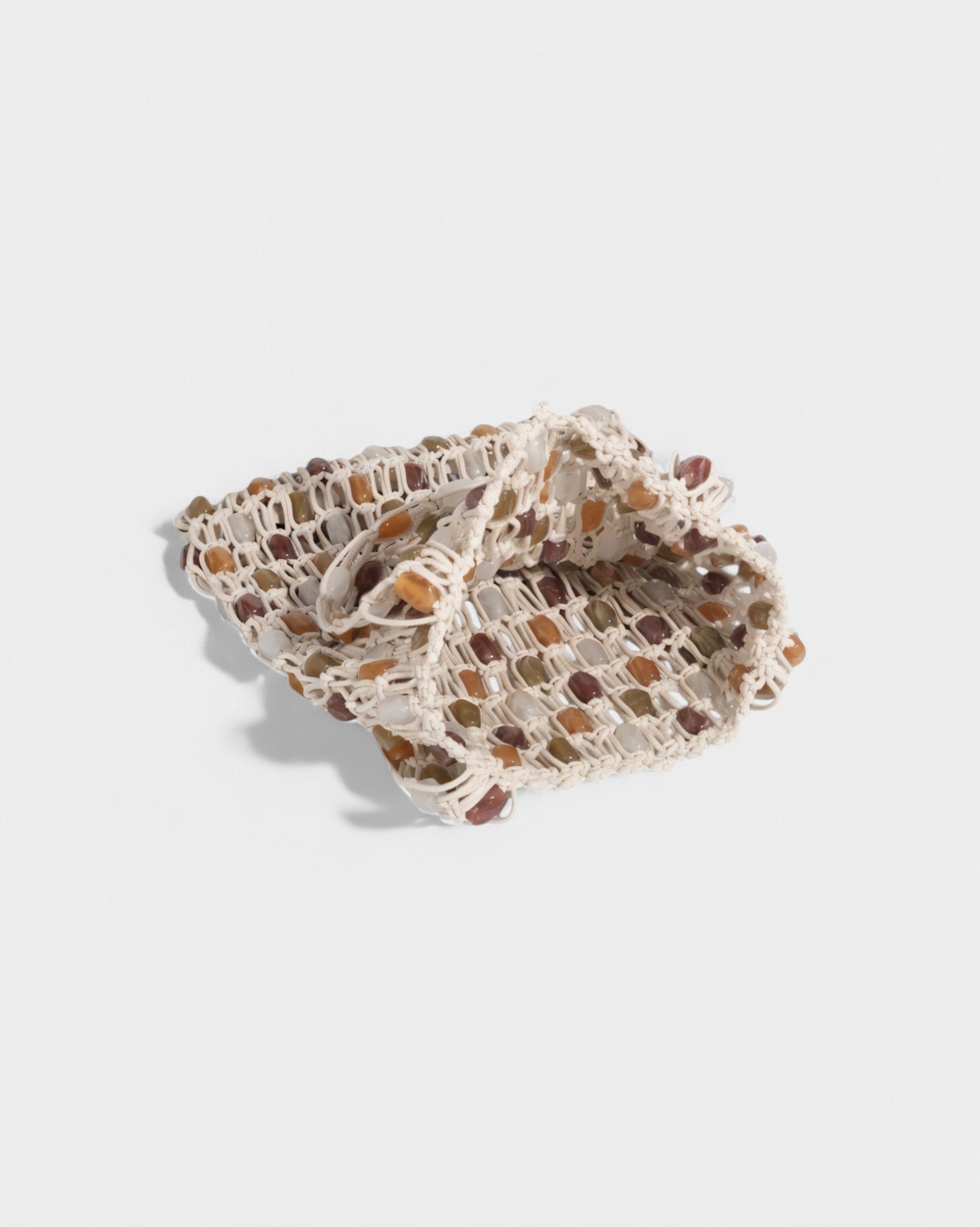 LORENZA Beaded Net Shoulder Bag
