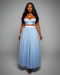 KORINA Lace Splicing Camisole Vest Top & Skirt Set