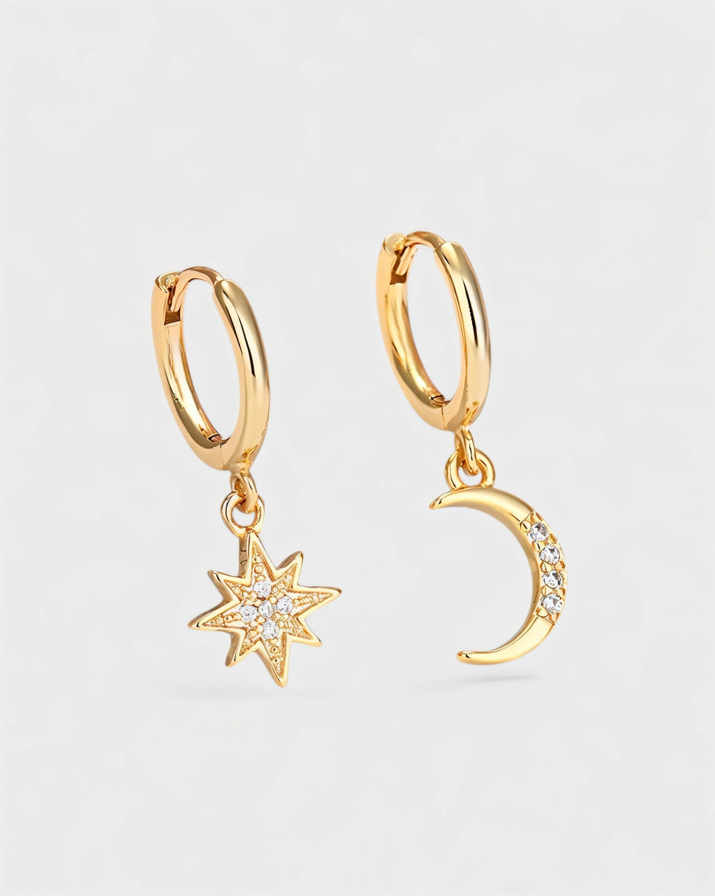 Celestial Star & Moon Earrings