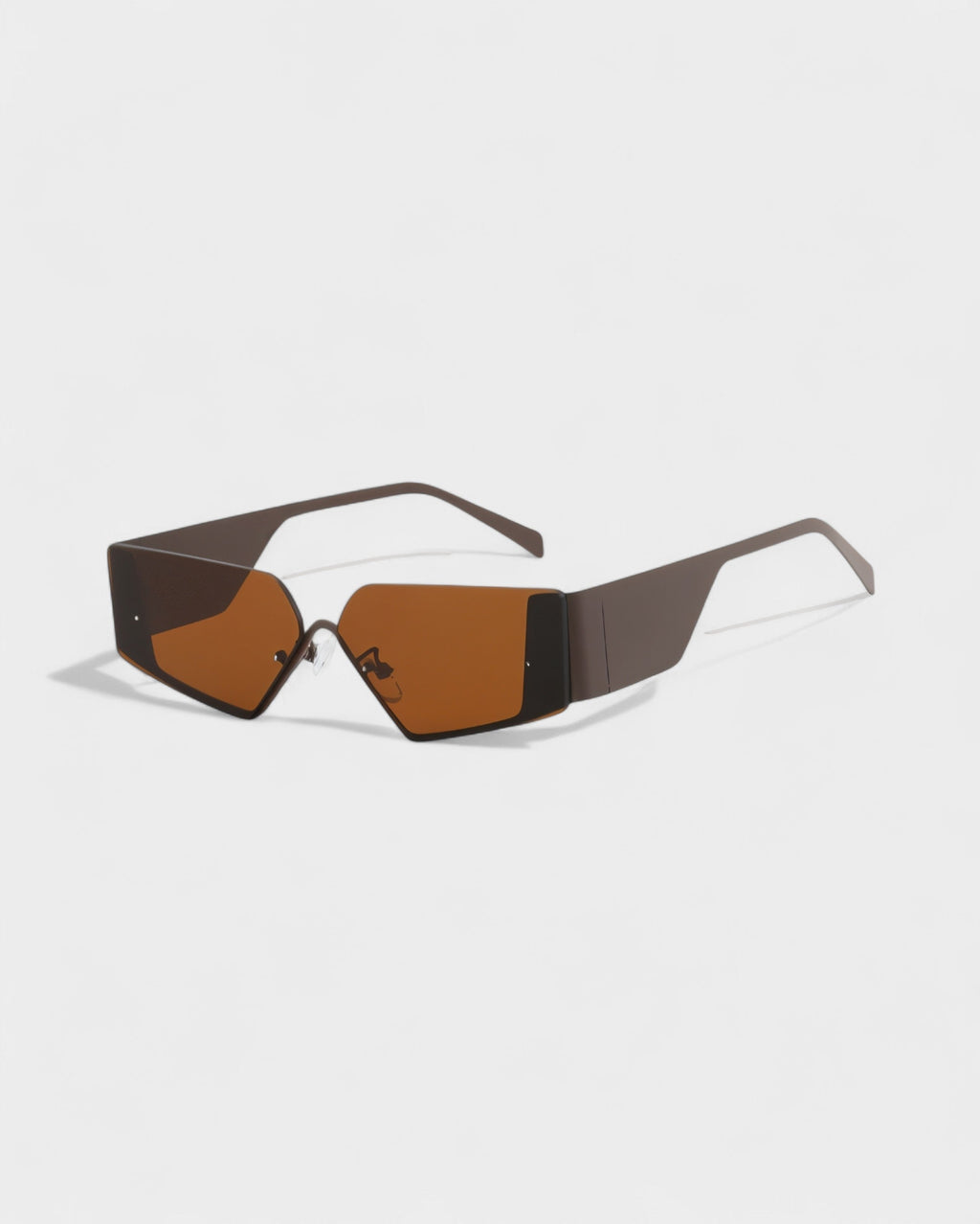 JANNA Y2K Style Asymmetrical Rectangle Sunglasses
