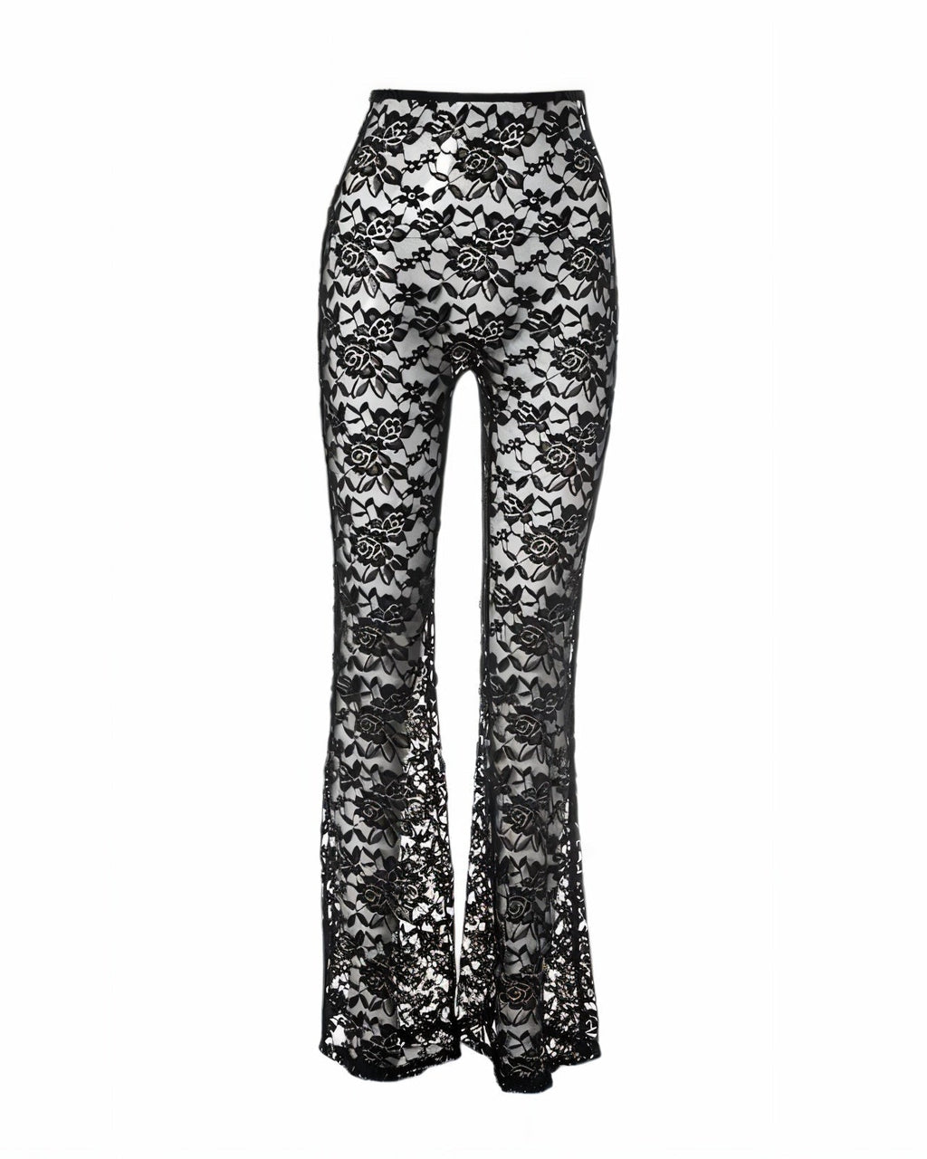 NIRANA Lace Sleeveless Top & Flared Pants Set