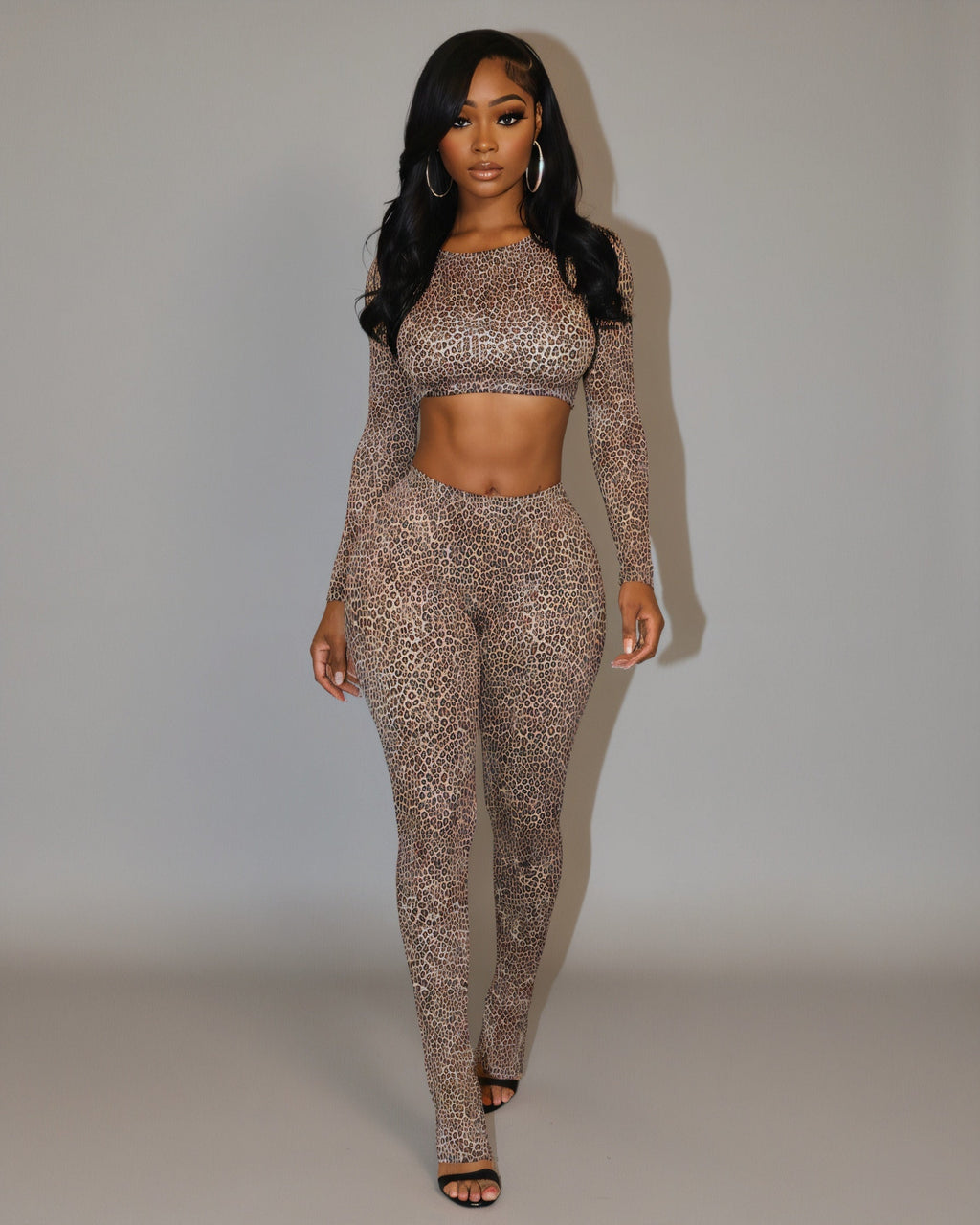 CASSIDY Leopard Top & Leggings Set