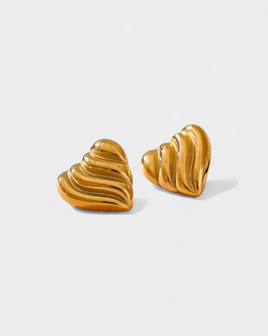Ruffle Heart Earrings