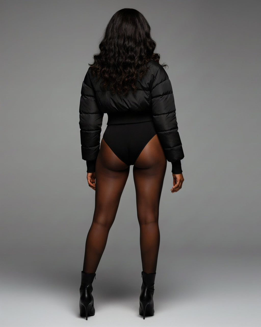 NILIAN Cropped Puffer Jacket