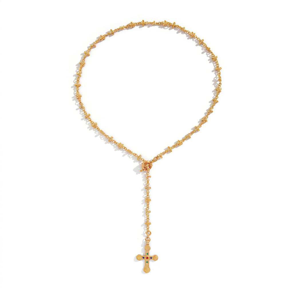 Cross Link Chain Necklace