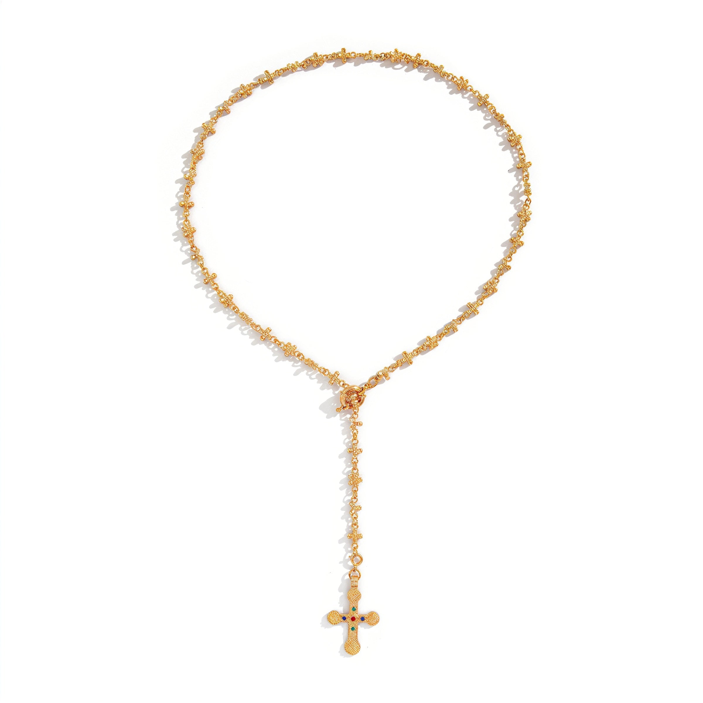 Cross Link Chain Necklace