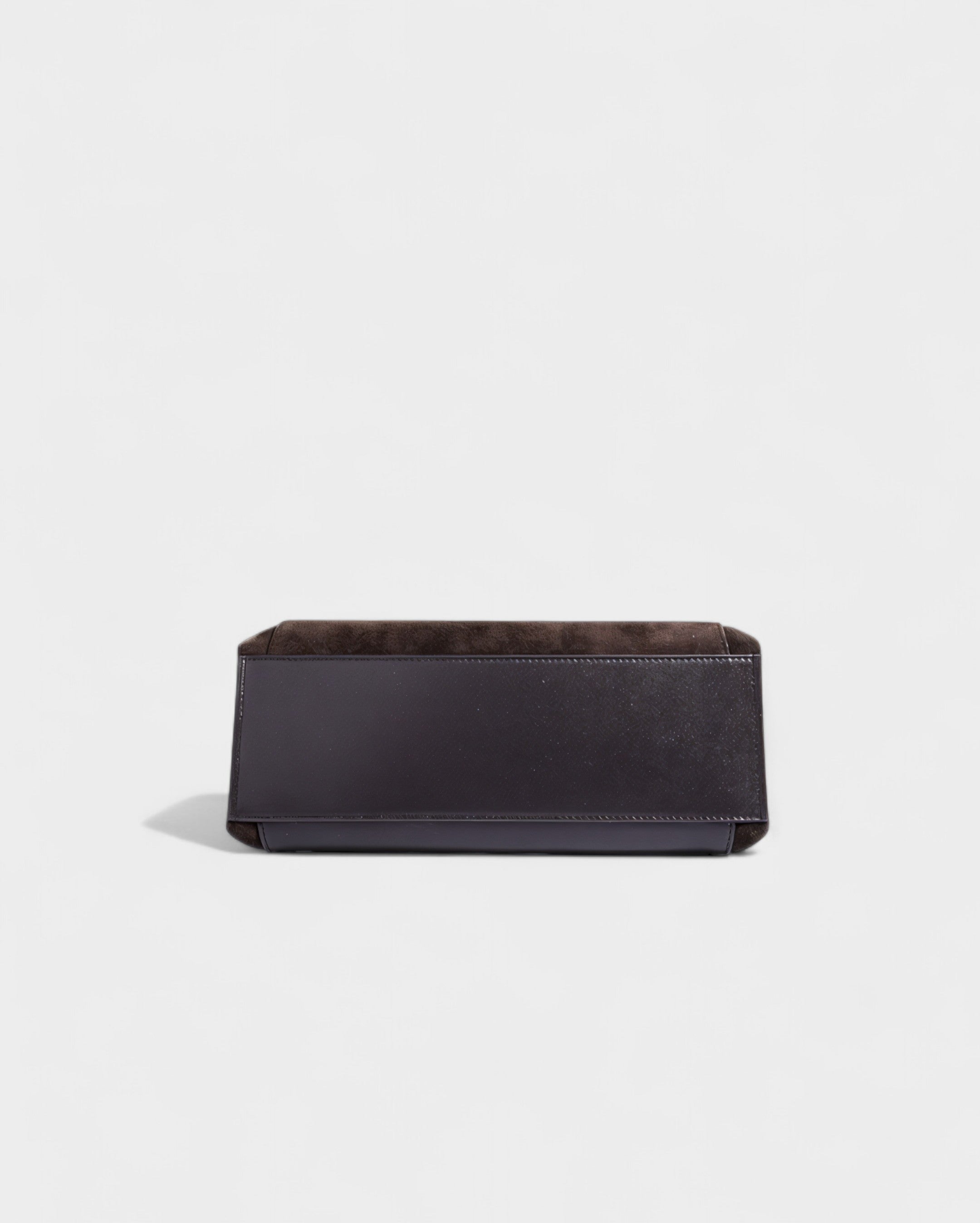 SOLARA Faux Suede Buckle Strap Tote Bag
