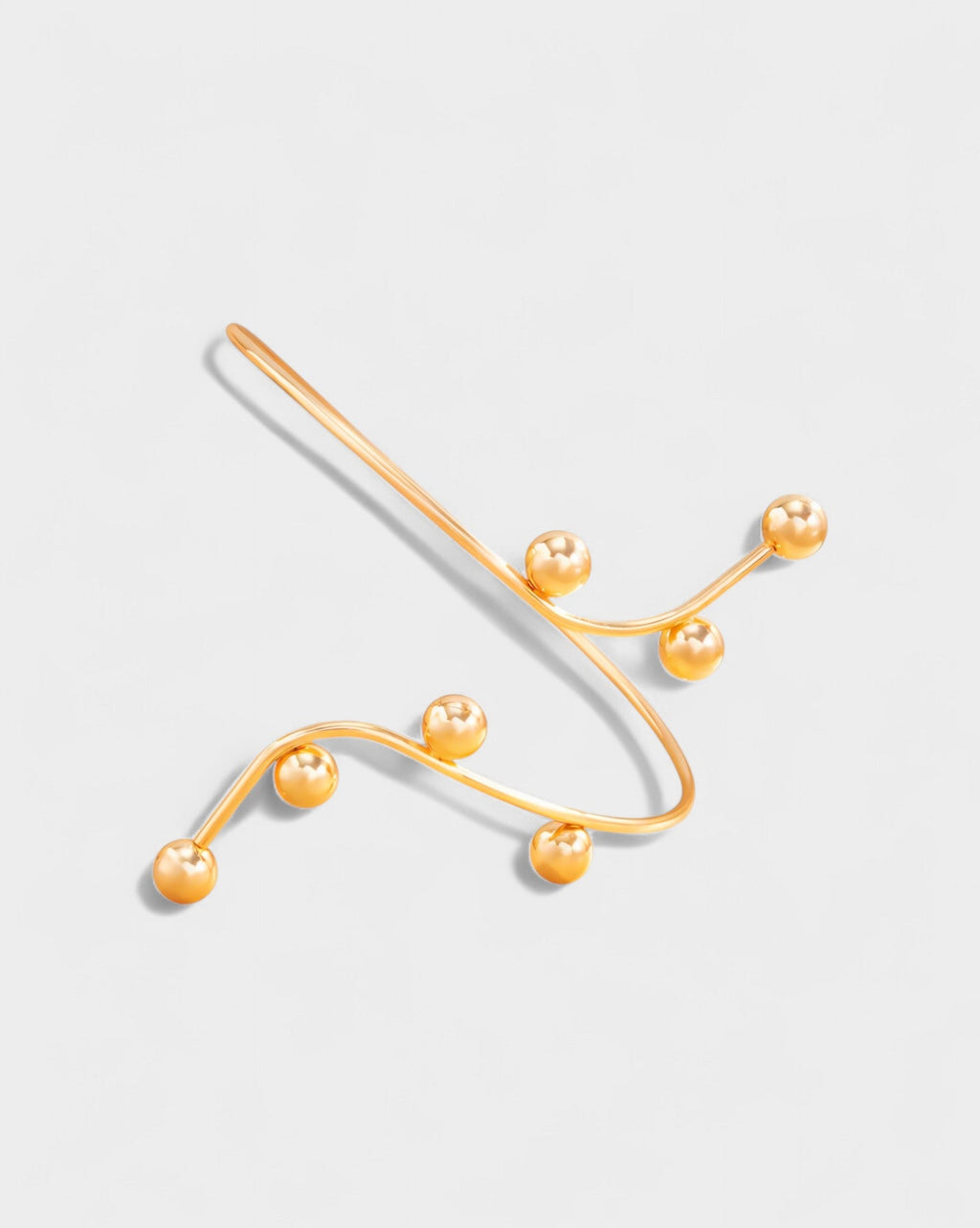 Metal Ball Accent Arm Cuff Bracelet