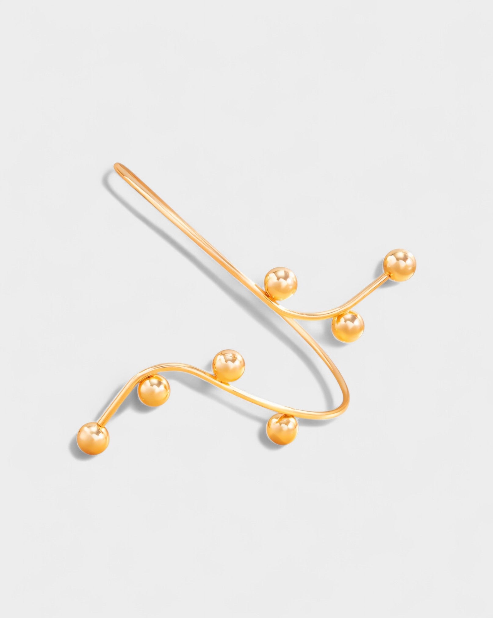 Metal Ball Accent Arm Cuff Bracelet