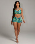 TRACY Halter Top & Shorts Set