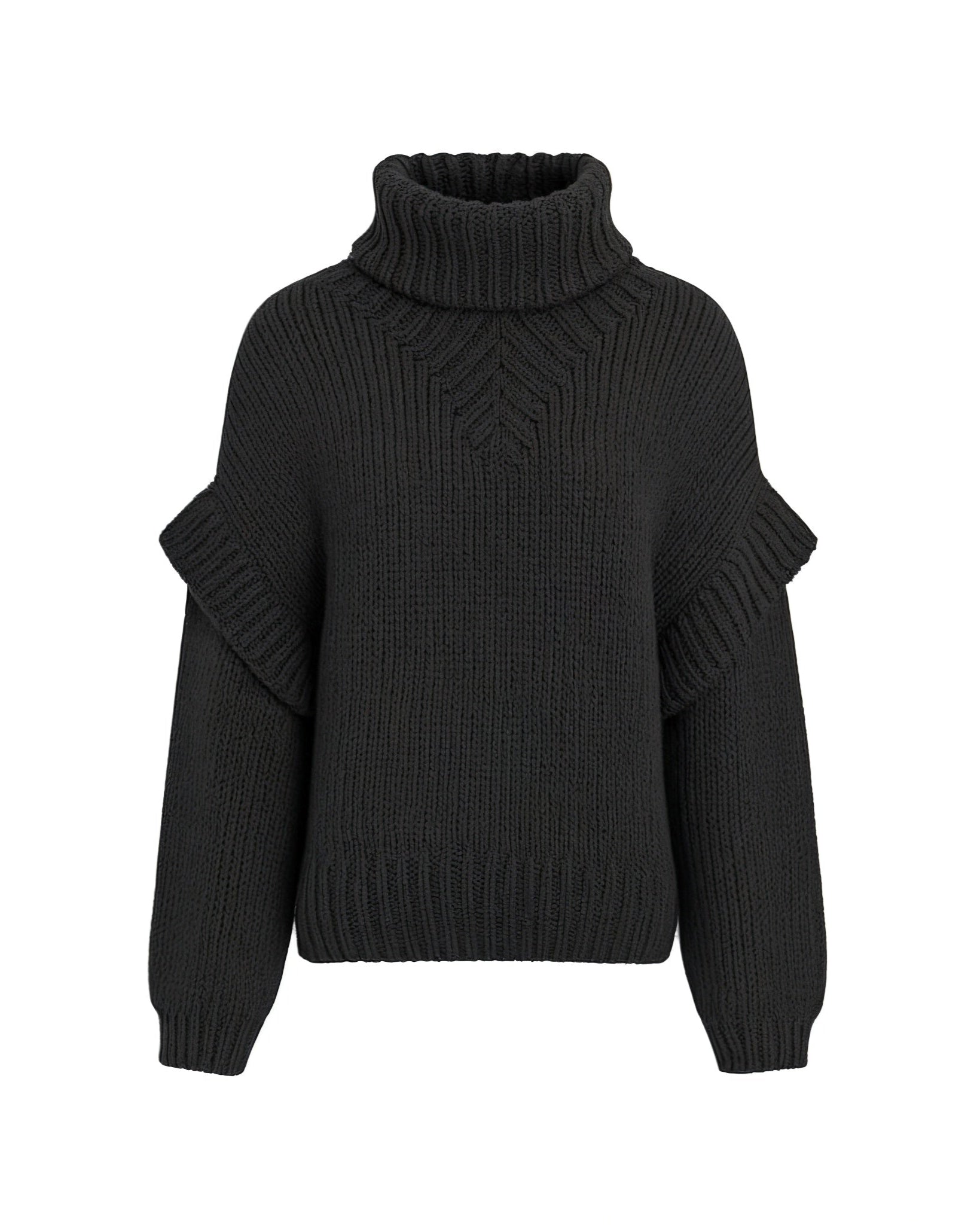 NARLA Fluffy Long Sleeve Turtleneck Sweater
