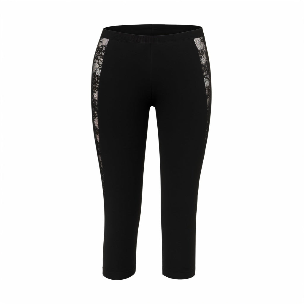 SELMA Lace Panel Capri Pants