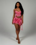 DELILAH Camisole Top & Ruffle Mini Skirt Set