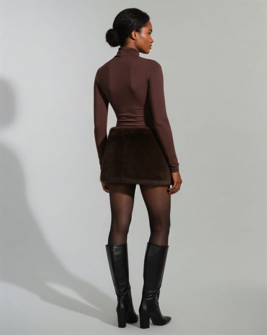 TIANA Faux Fur Skirt
