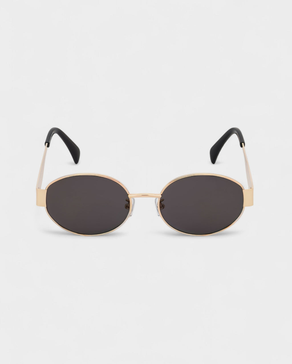 DACY Retro Slim Oval Frame Sunglasses
