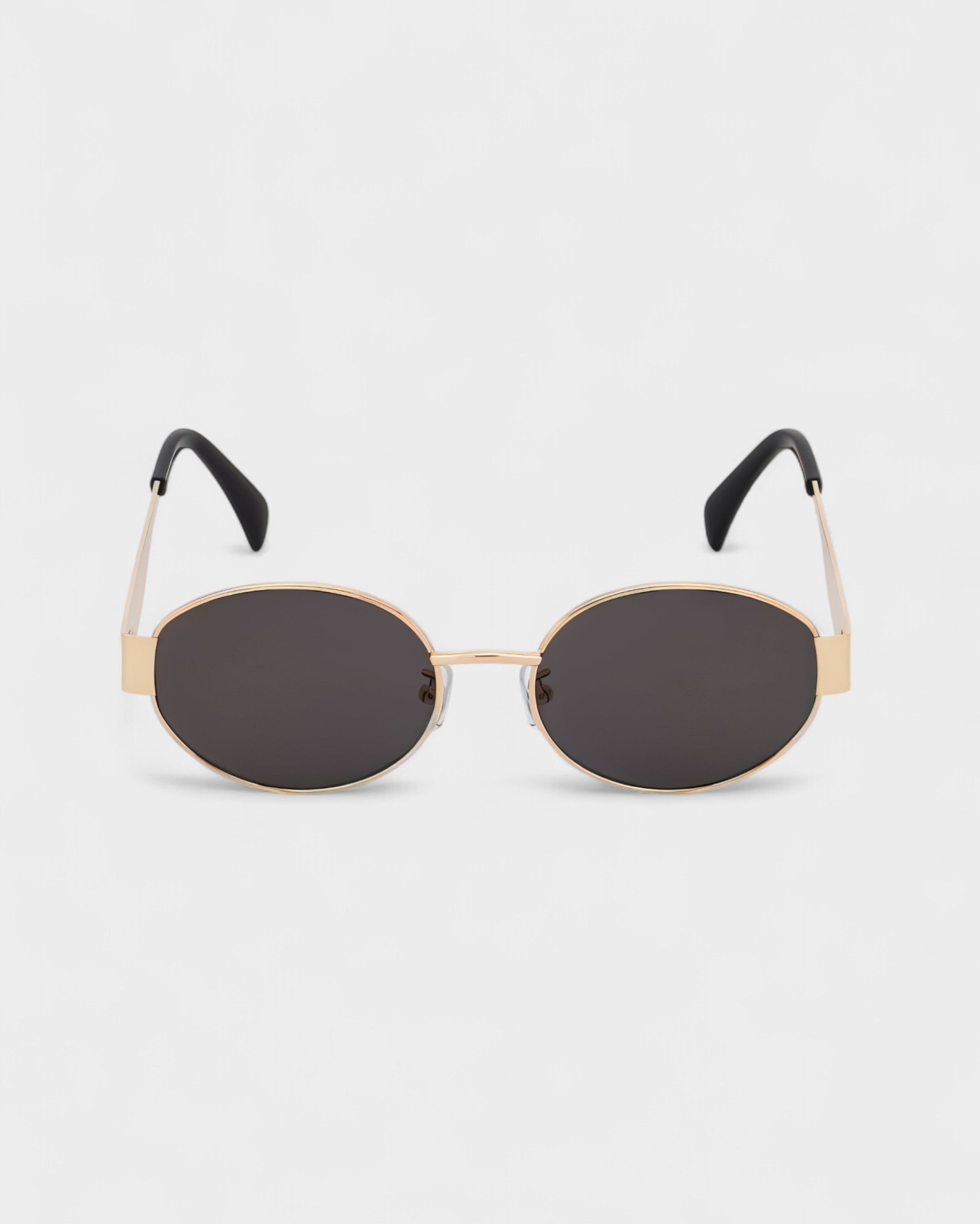 DACY Retro Slim Oval Frame Sunglasses