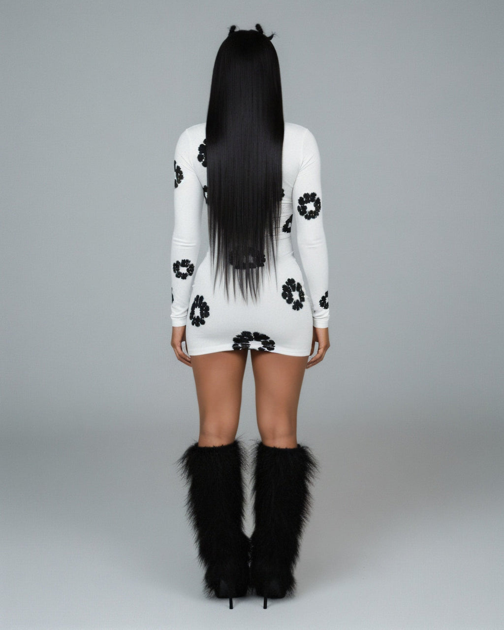 SORELL Flower Print Mini Dress