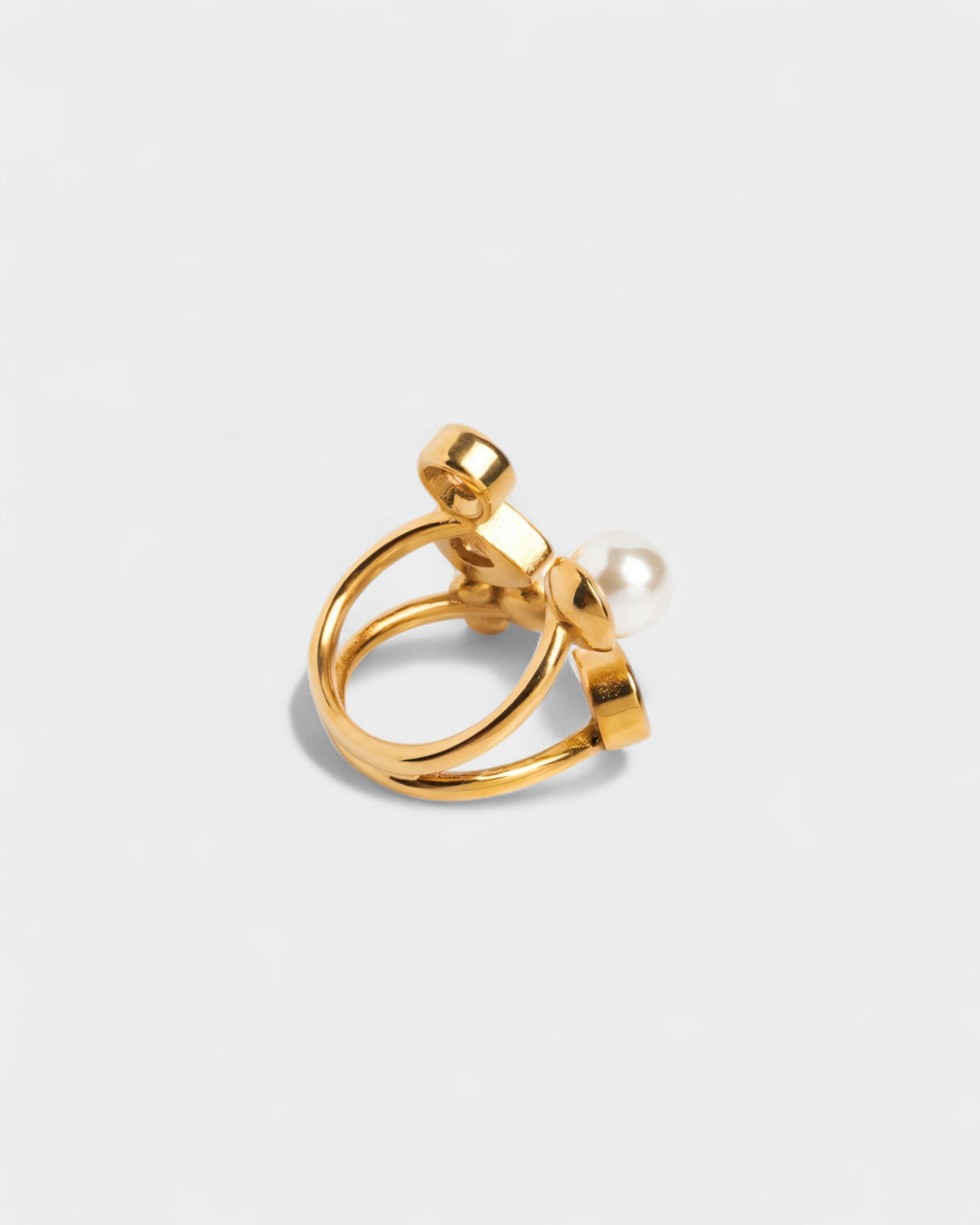 Clustered Pearl & Gemstone Ring