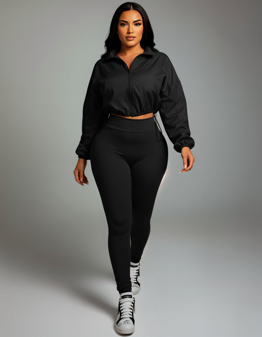 TATUM Cropped Zip Up Jacket & Leggings Set