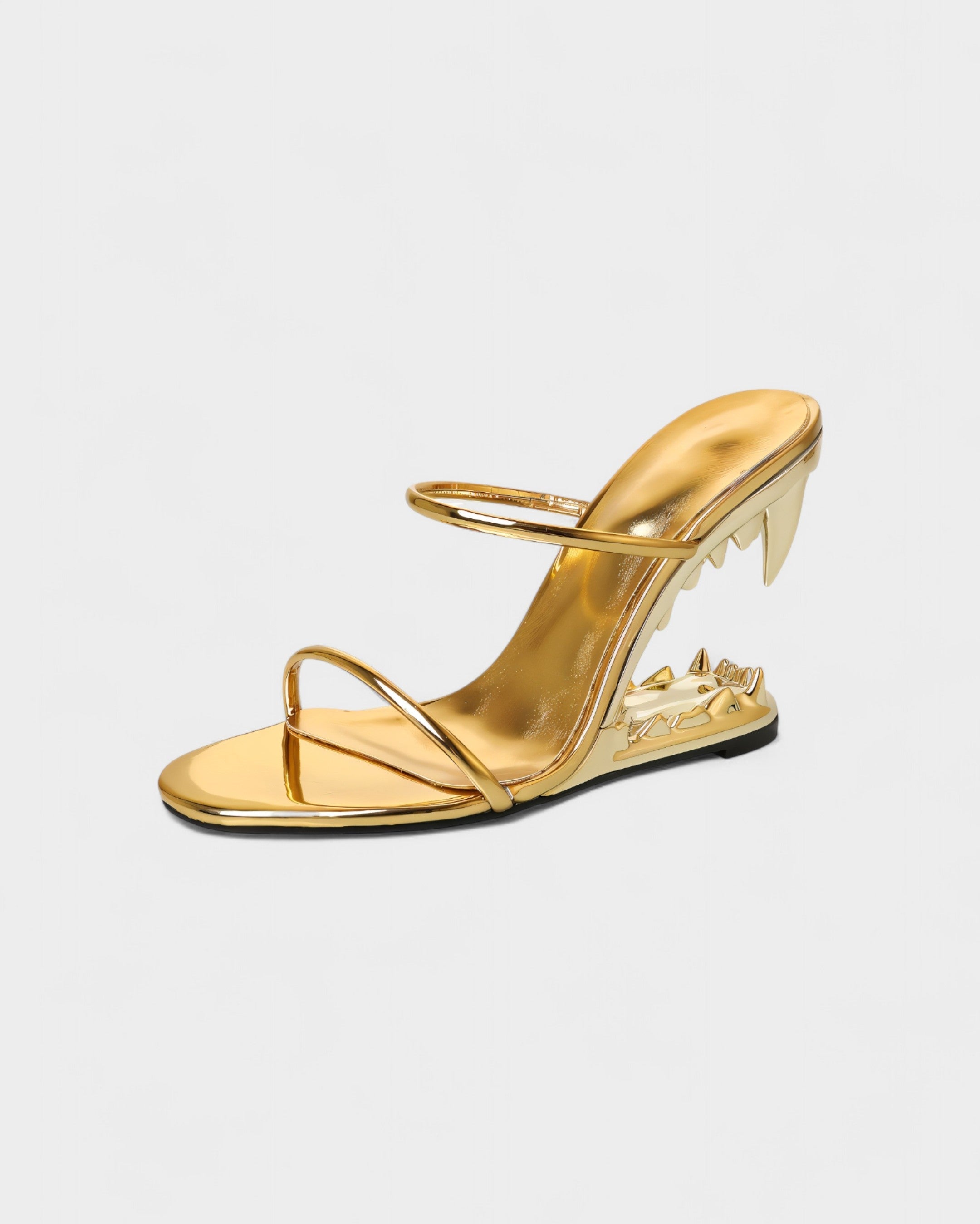 MALAYA Fang Sculpted Heel Sandals