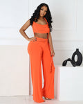 BASIA Rope Detail Wide-Leg Jumpsuit