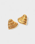 Ruffle Heart Earrings