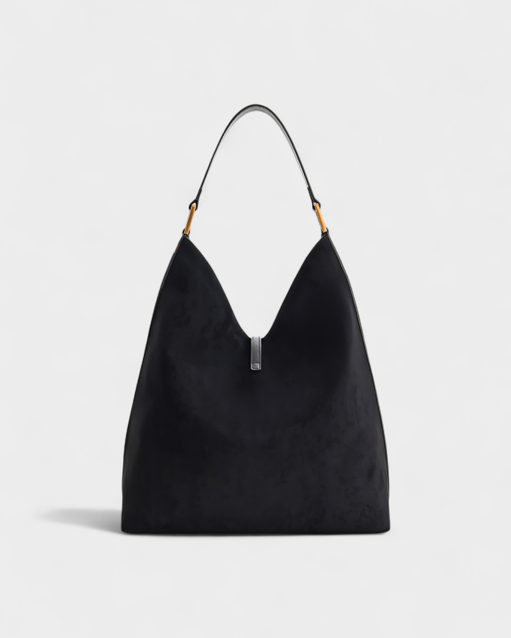 KALIYA Faux Suede Hobo Shoulder Bag